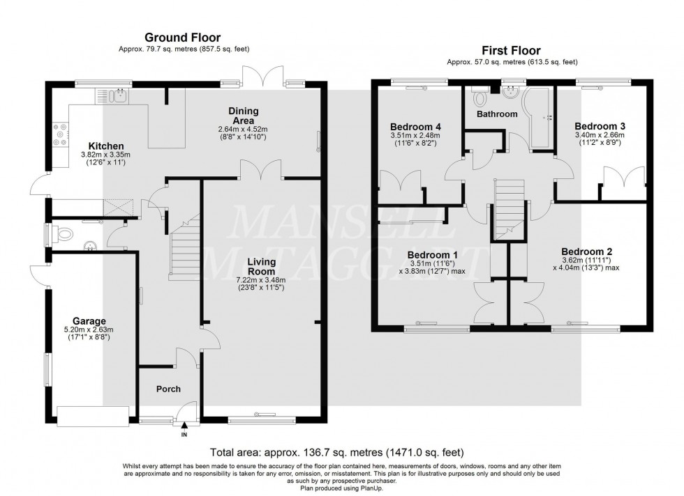 Floorplan for Briarswood Close, Pound Hill, RH10