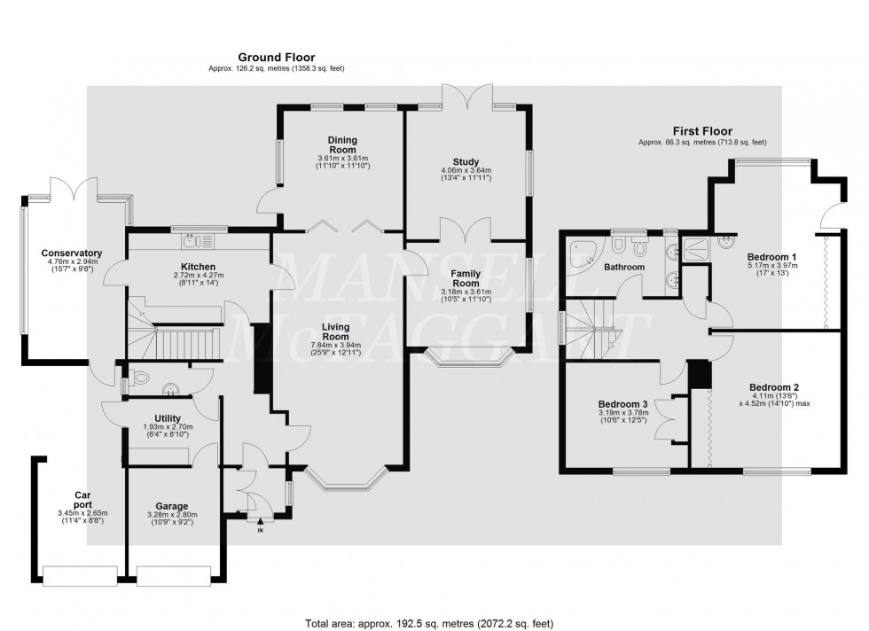 Floorplan for Langley Lane, Ifield, RH11