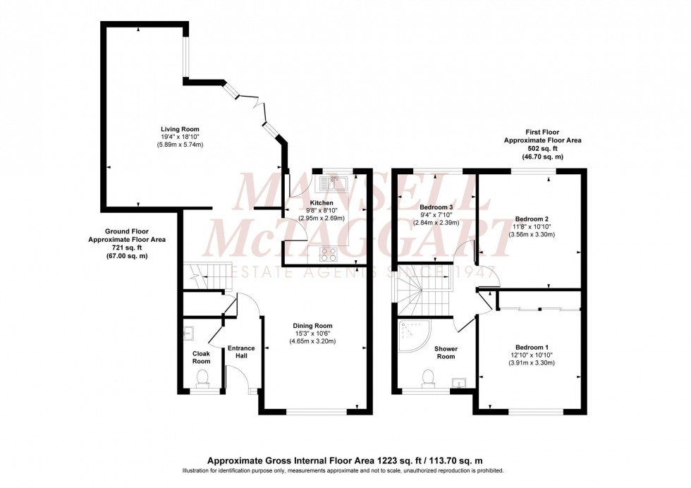 Floorplan for Badgers Walk, Burgess Hill, RH15