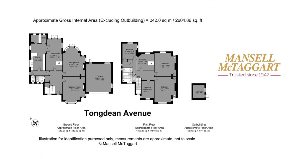 Floorplan for Tongdean Avenue, Hove, BN3