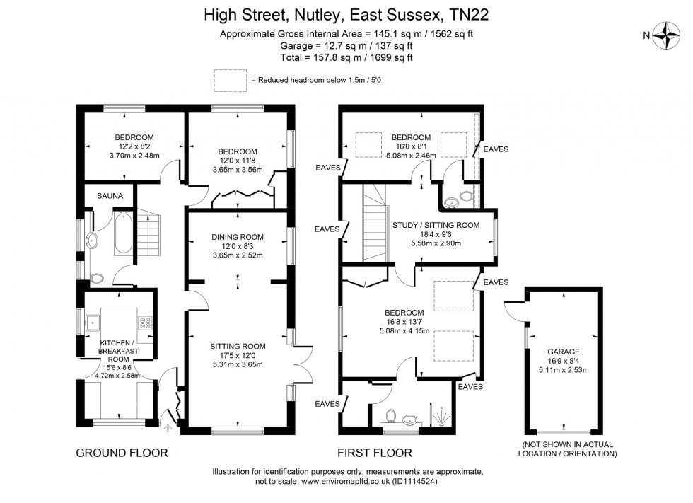 Floorplan for High Street, Nutley, TN22