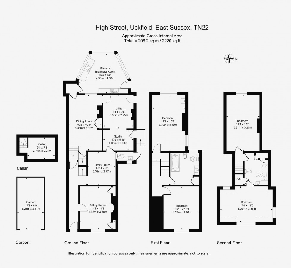 Floorplan for High Street, Uckfield, TN22