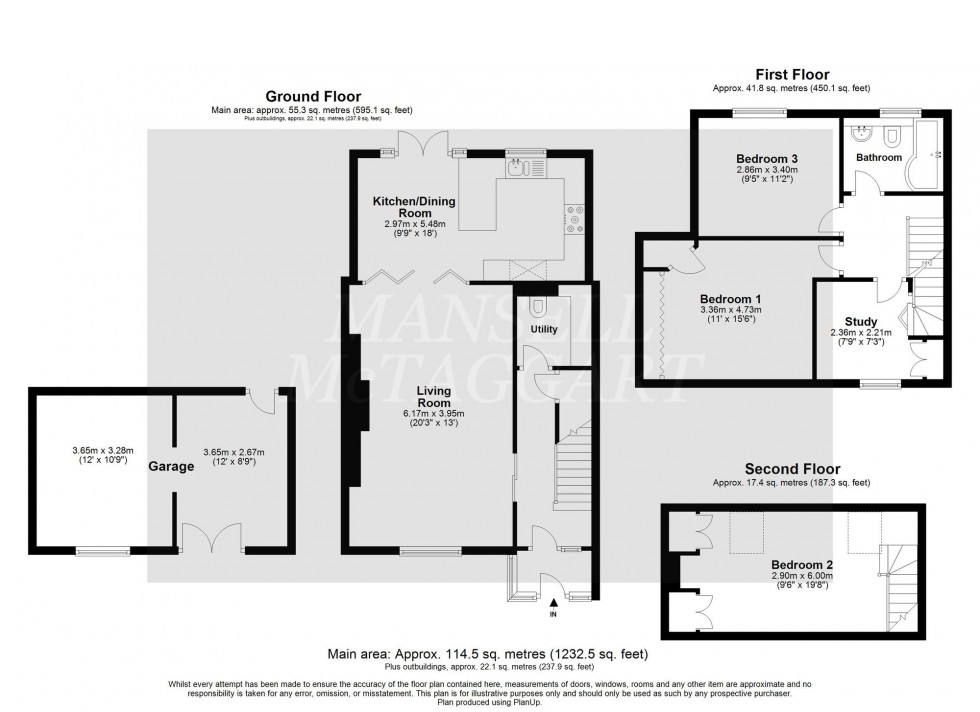 Floorplan for Easter Way, South Godstone, RH9