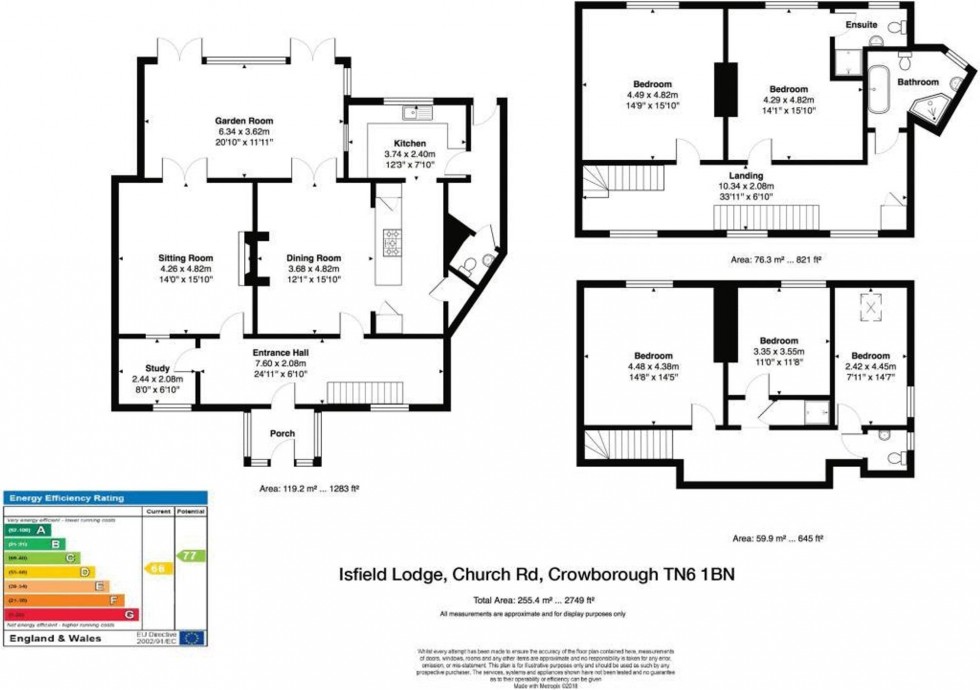 Floorplan for Church Road, Crowborough, TN6