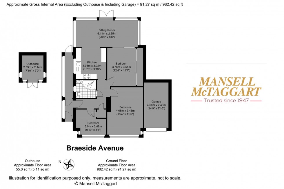 Floorplan for Braeside Avenue, Brighton, BN1