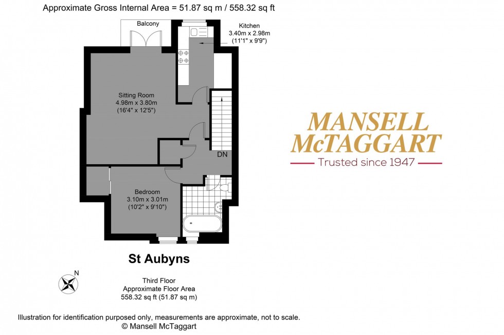 Floorplan for St. Aubyns, Hove, BN3