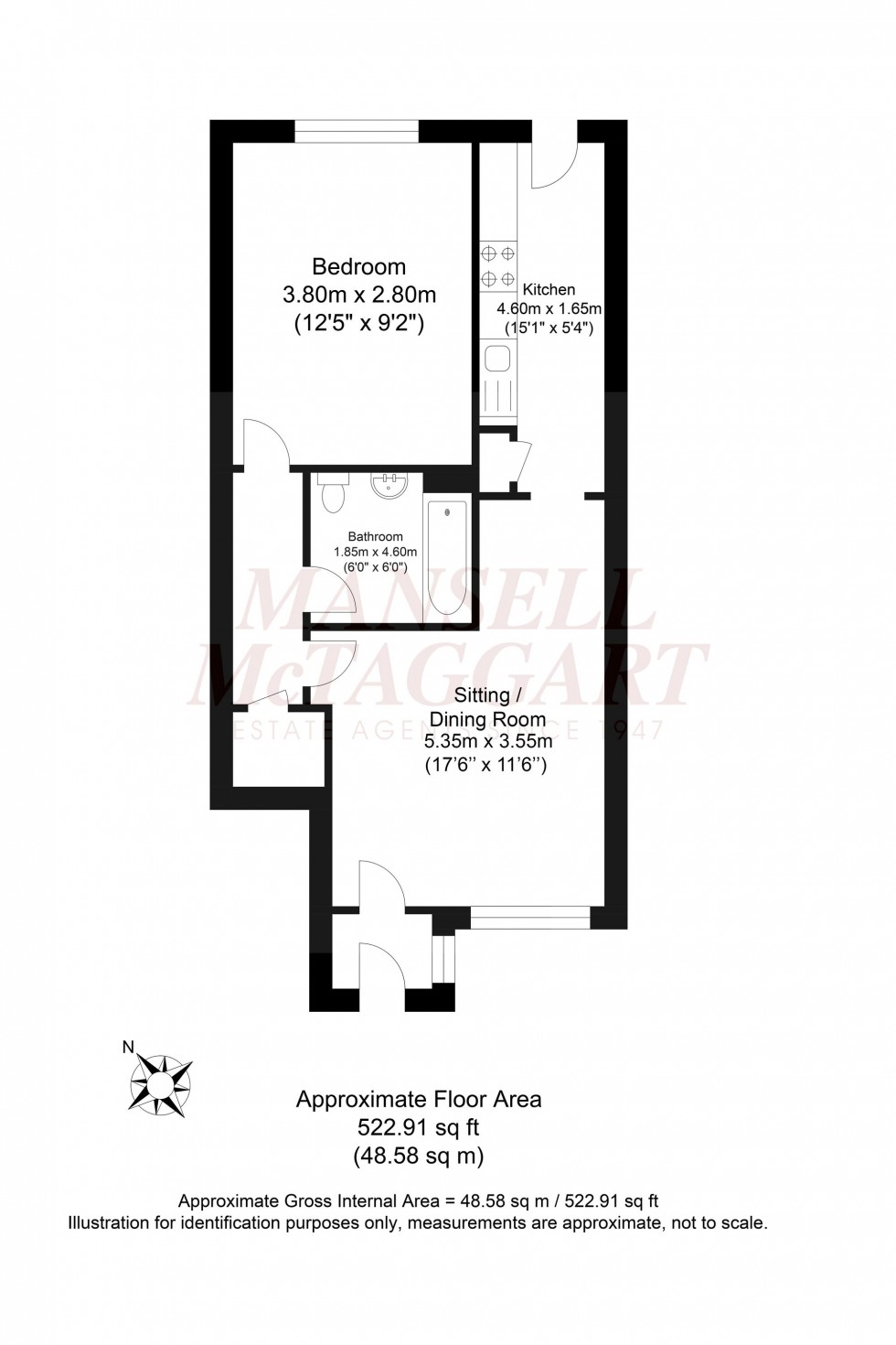 Floorplan for Sycamore Avenue, Horsham, RH12