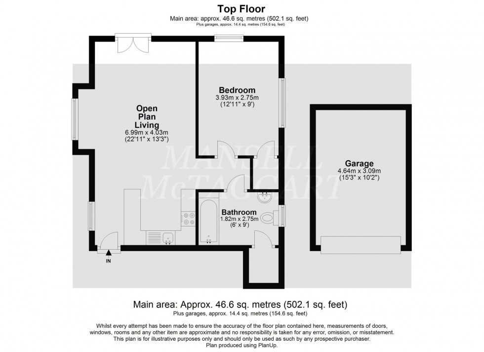 Floorplan for Hermitage Road, East Grinstead, RH19