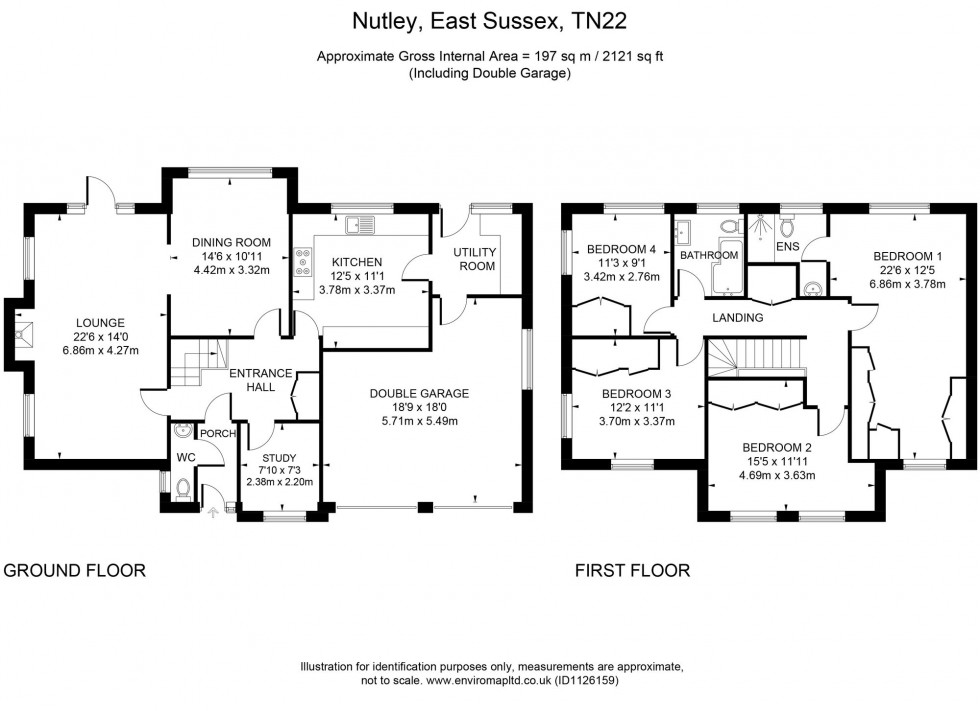 Floorplan for Ashdown Chase, Nutley, TN22