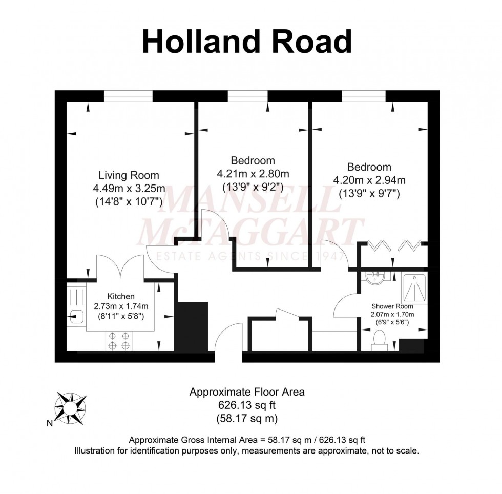 Floorplan for Holland Road, Hove, BN3