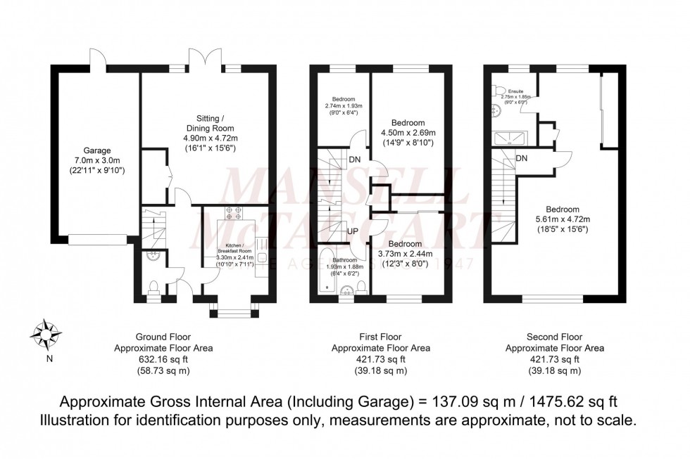 Floorplan for Illett Way, Faygate, RH12