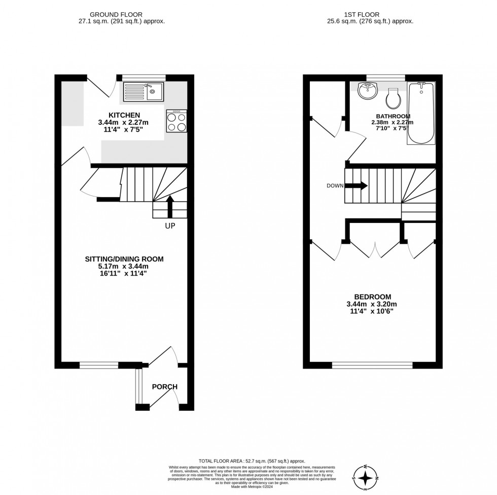 Floorplan for Windmill Court, Crawley, RH10