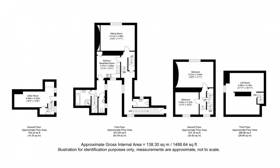 Floorplan for Westgate Street, Lewes, BN7