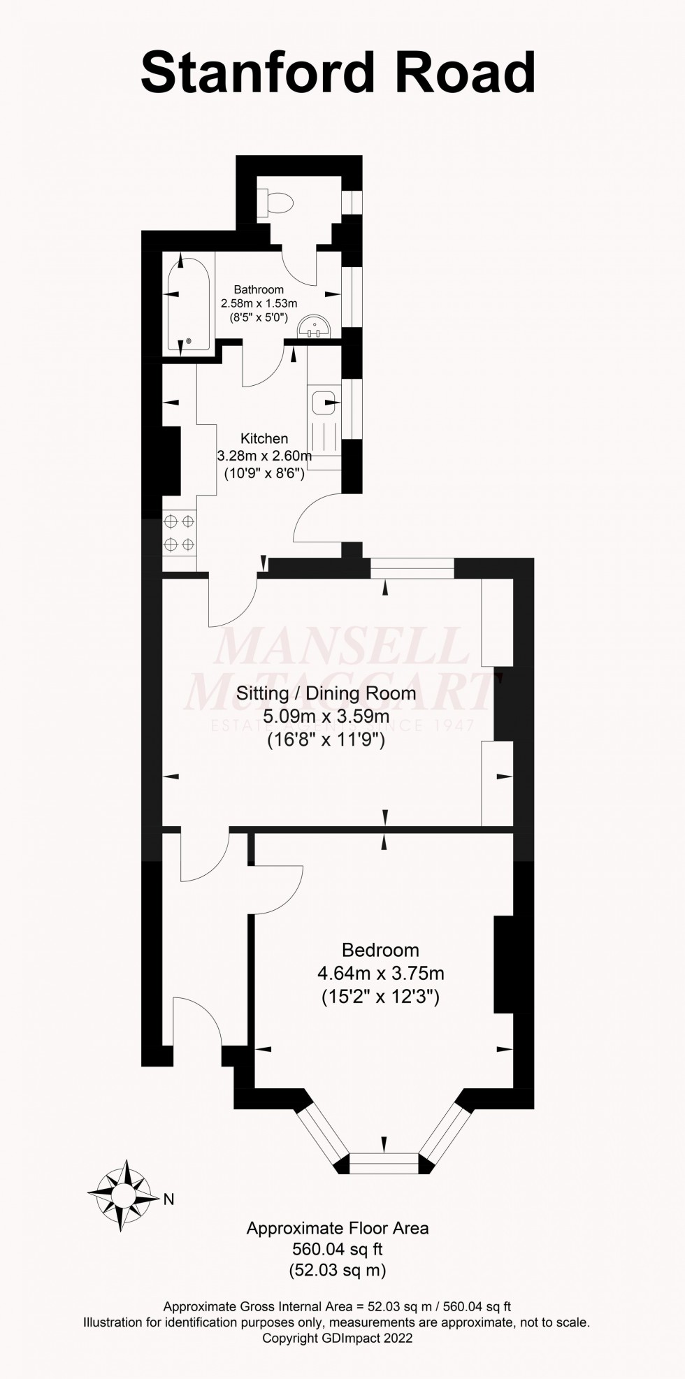 Floorplan for Stanford Road, Brighton, BN1