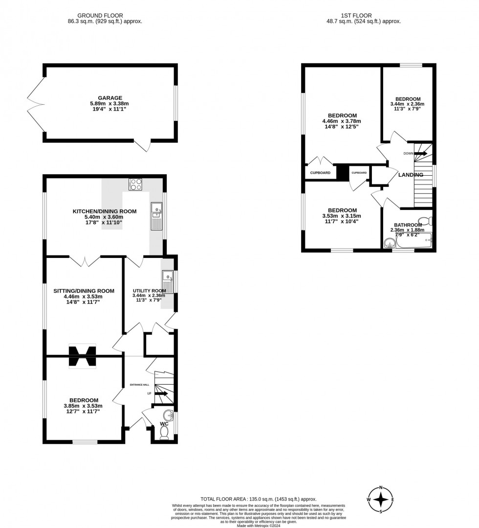 Floorplan for Lewes Road, Forest Row, RH18