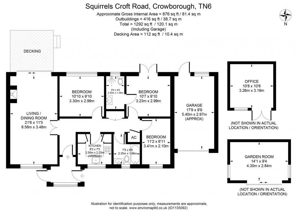 Floorplan for Croft Road, Crowborough, TN6