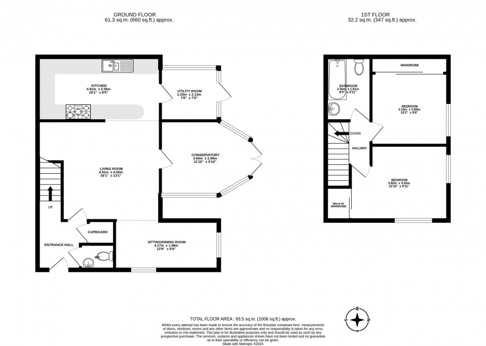 Floorplan for Poynings Road, Ifield, RH11