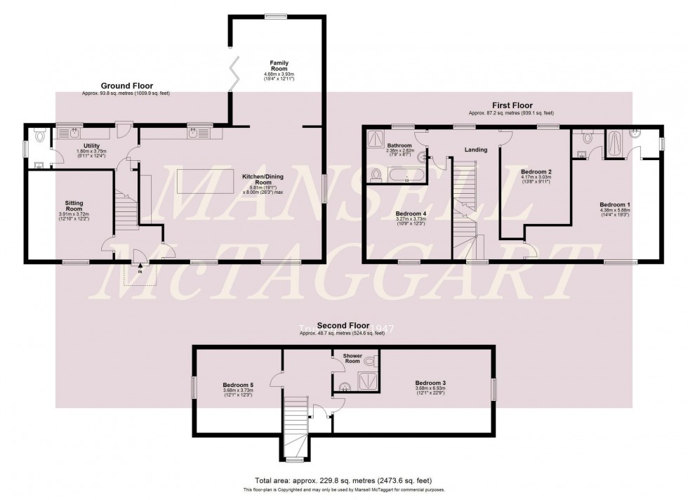 Floorplan for Shepherds Hill, Colemans Hatch, TN7