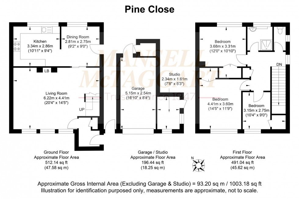 Floorplan for Pine Close, Billingshurst, RH14