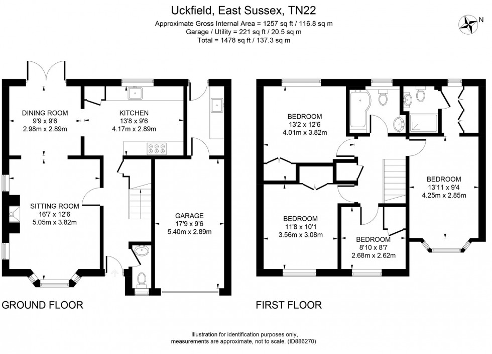 Floorplan for Swallow Court, Ridgewood, TN22