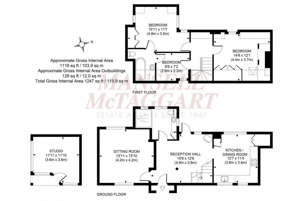 Floorplan for Ditchling Common, Ditchling, BN6