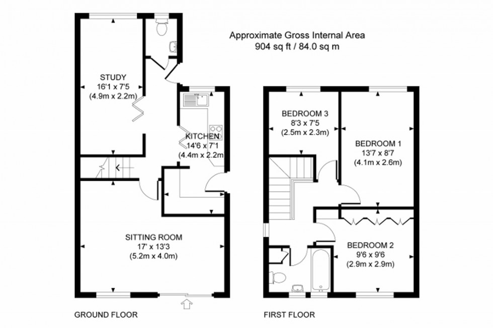 Floorplan for Larch Way, Haywards Heath, RH16