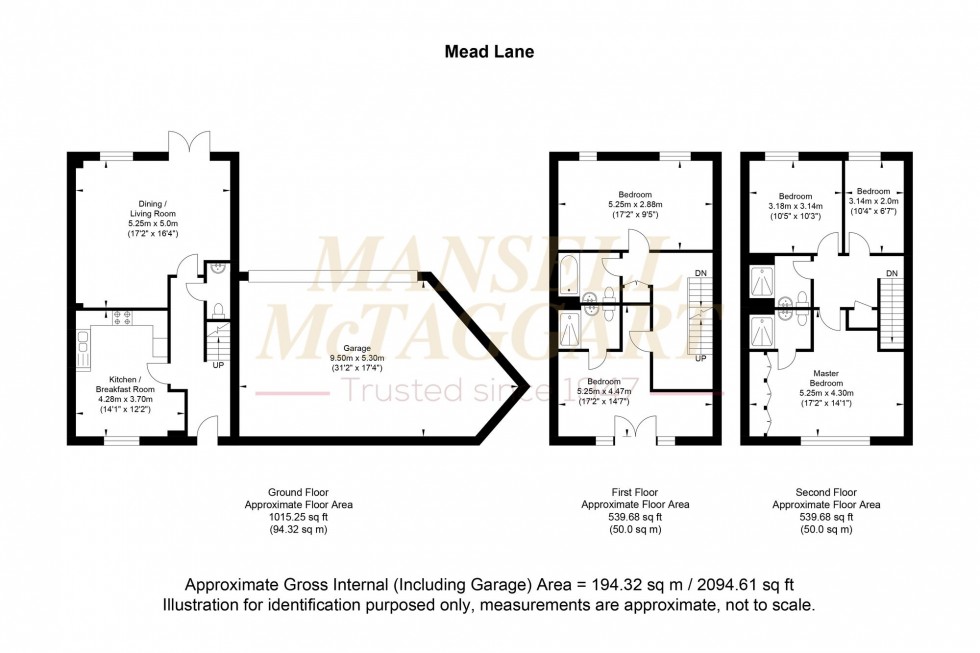 Floorplan for Mead Lane, Buxted, TN22