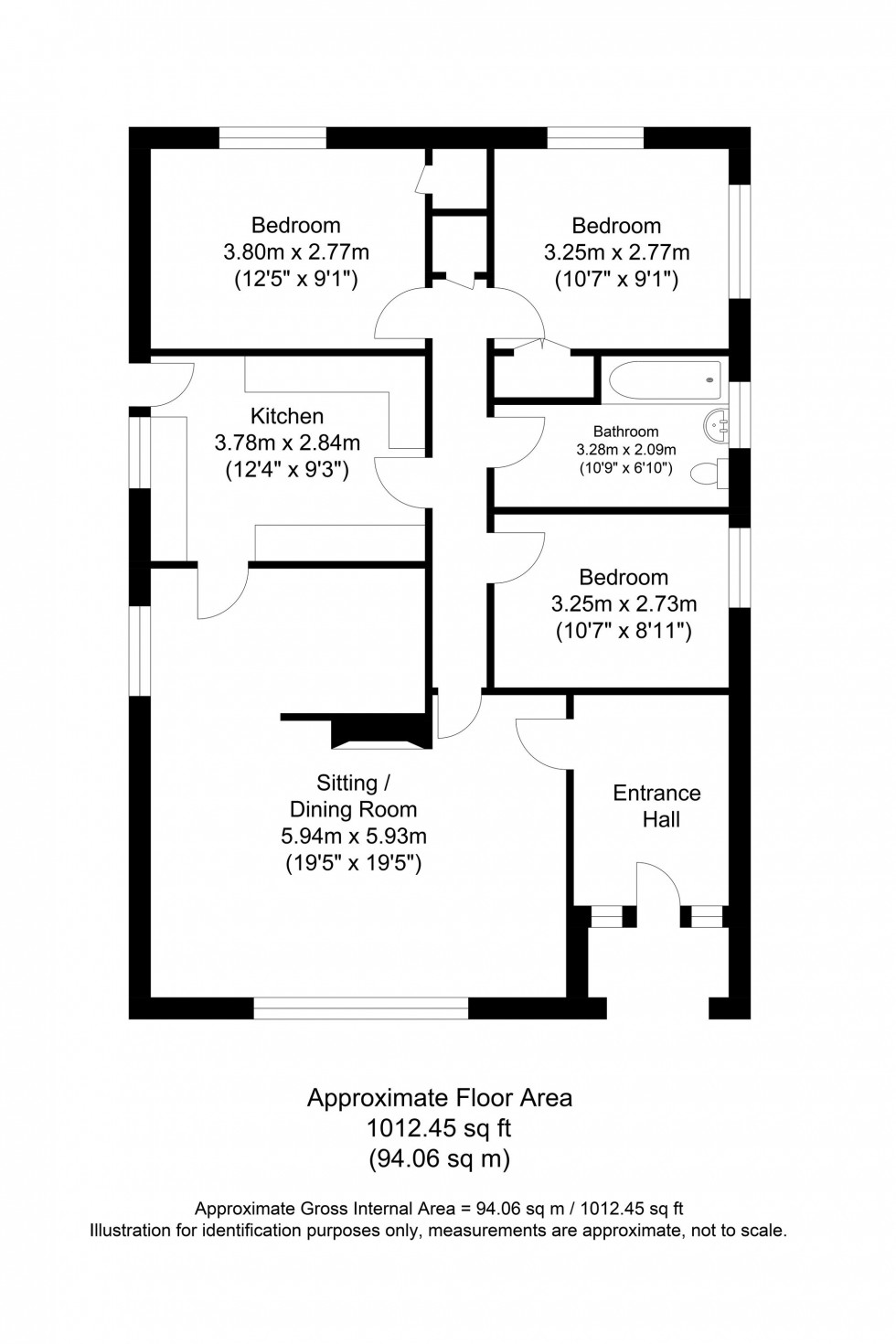 Floorplan for Church Lane, Kingston, BN7