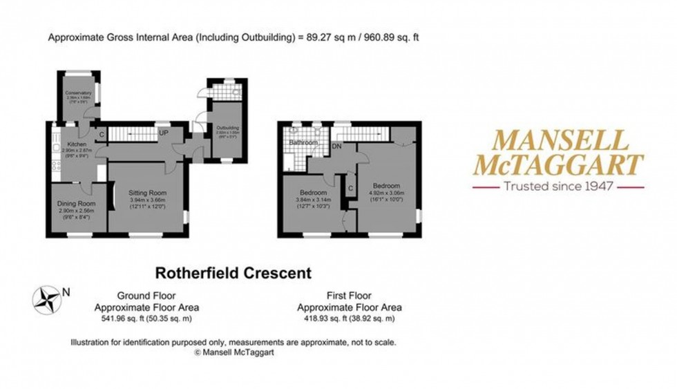 Floorplan for Rotherfield Crescent, Brighton, BN1