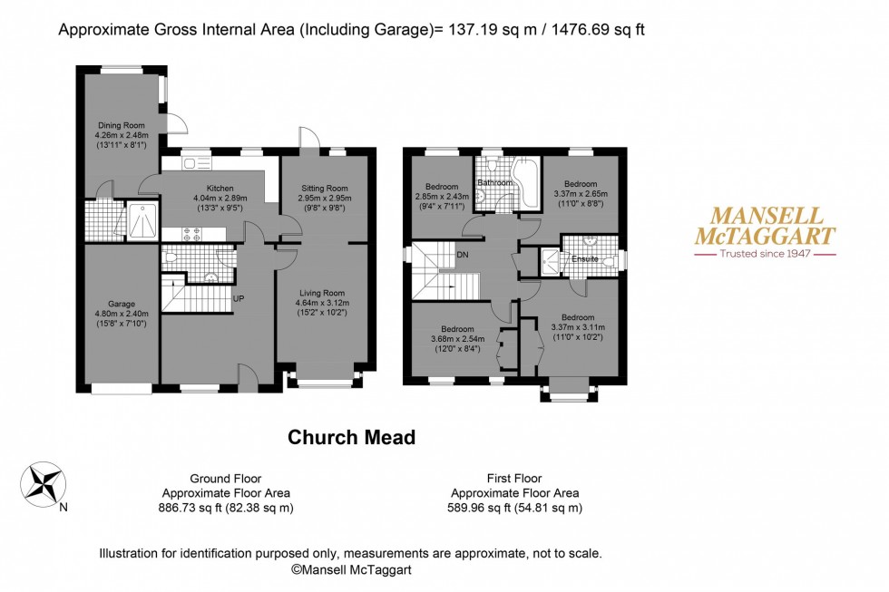 Floorplan for Church Mead, Steyning, BN44