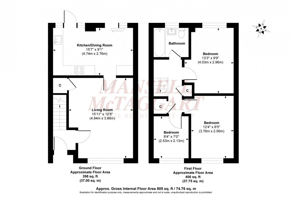 Floorplan for Charlwood Gardens, Burgess Hill, RH15