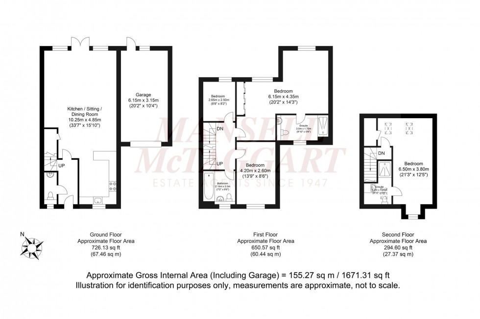 Floorplan for Churchill Way, Broadbridge Heath, RH12