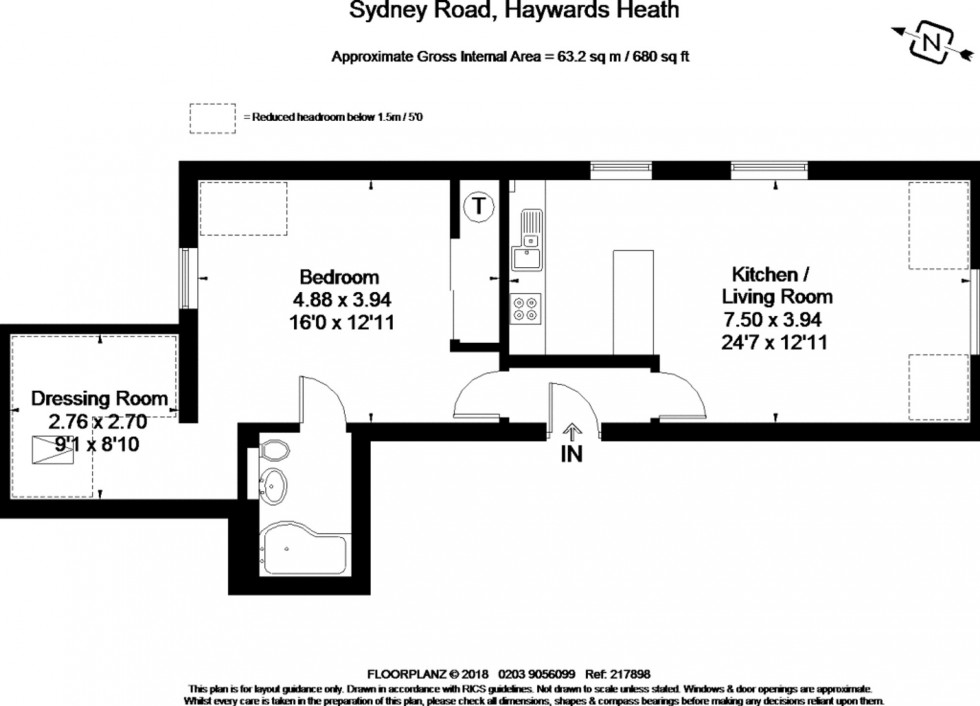 Floorplan for Sydney Road, Copperwood Court, RH16