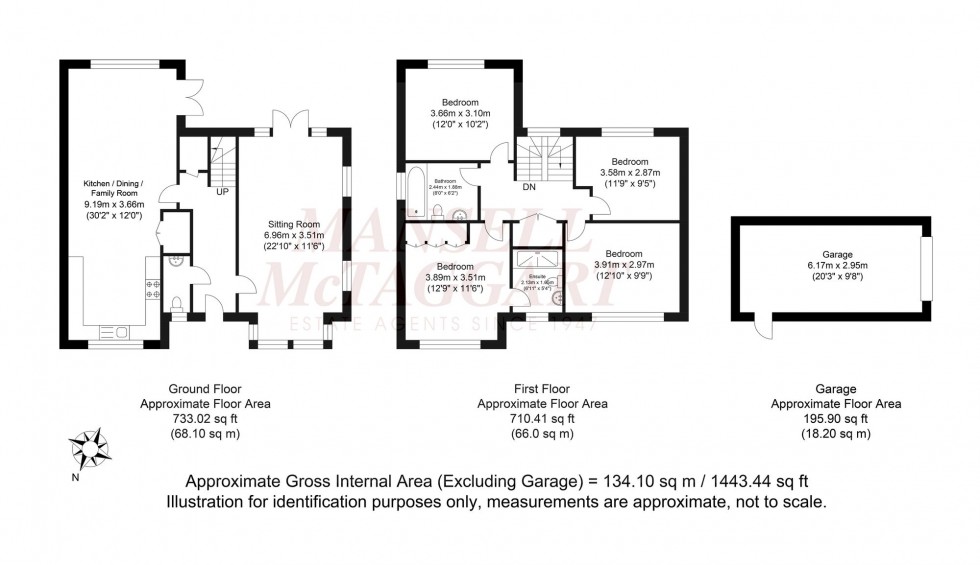 Floorplan for Rochford Grove, Horsham, RH12