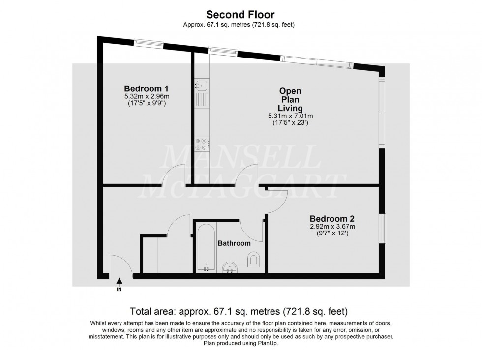 Floorplan for Tower Close, East Grinstead, RH19