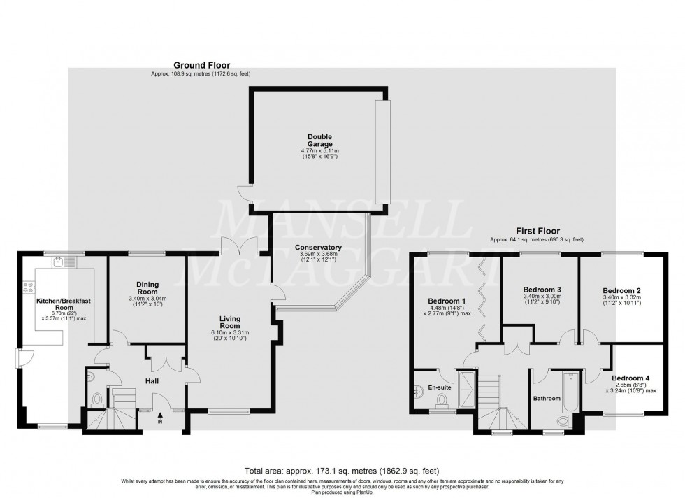 Floorplan for Richmond Way, East Grinstead, RH19