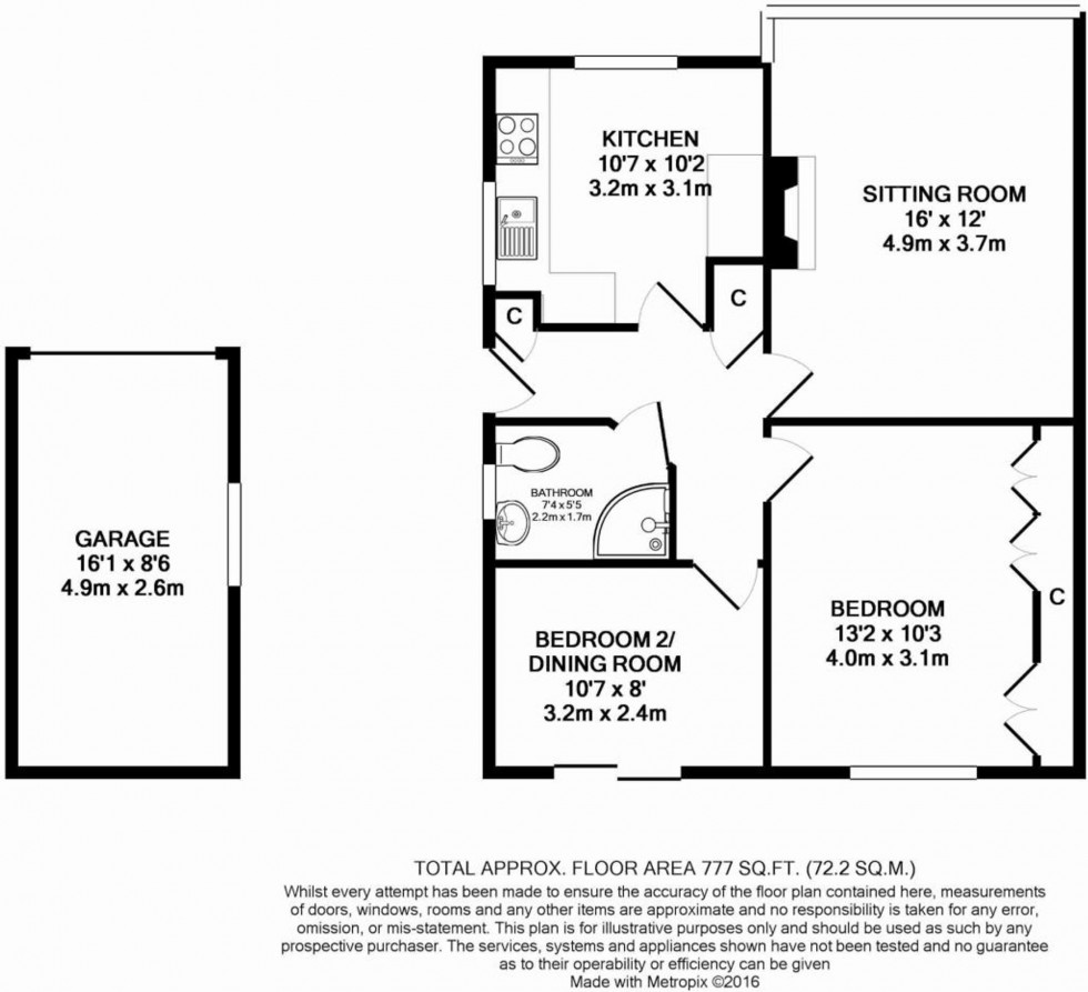 Floorplan for Millwood Close, Maresfield, TN22