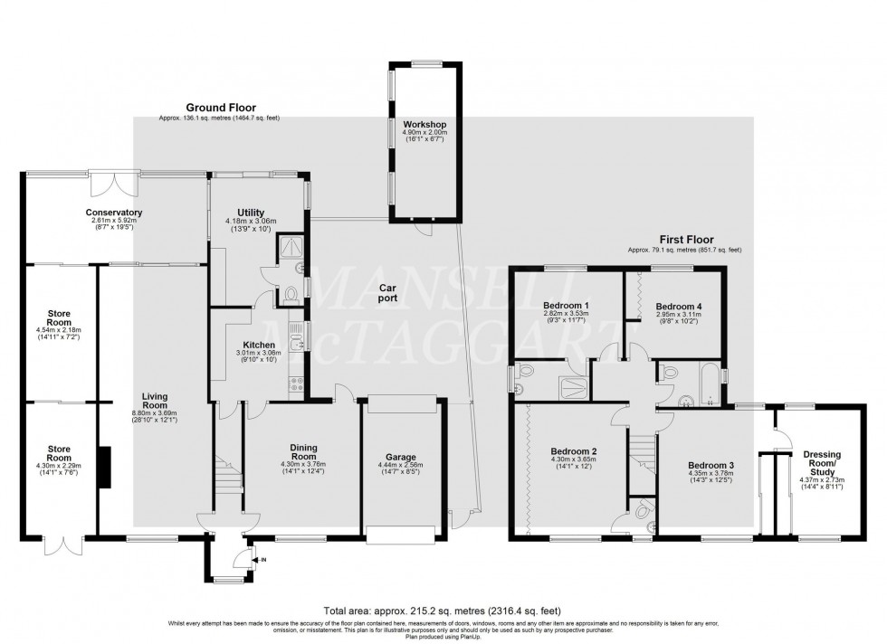 Floorplan for Hophurst Lane, Crawley Down, RH10