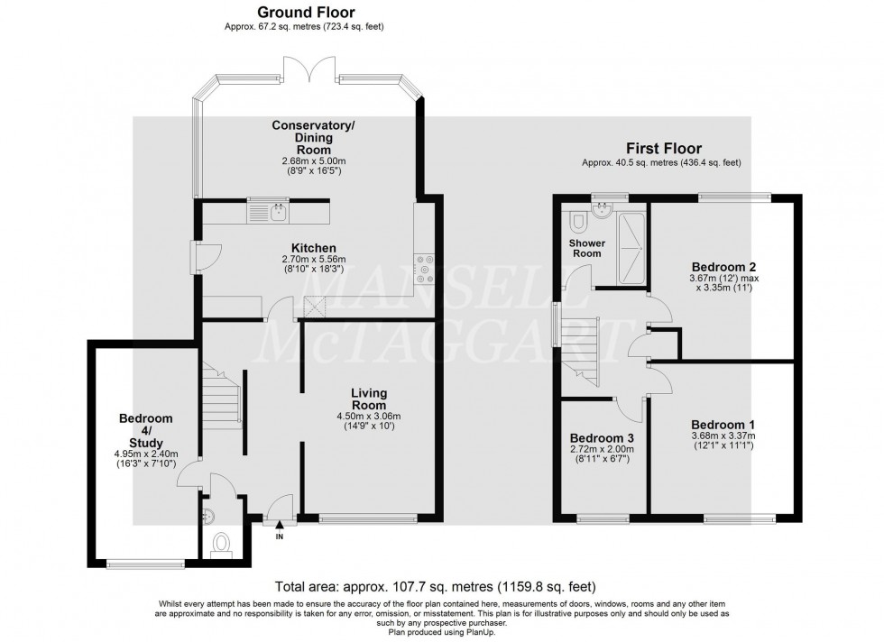 Floorplan for Pegasus Way, East Grinstead, RH19