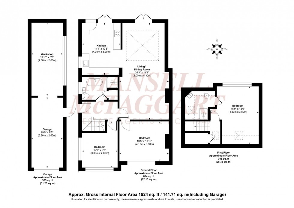 Floorplan for St. Peters Road, Burgess Hill, RH15