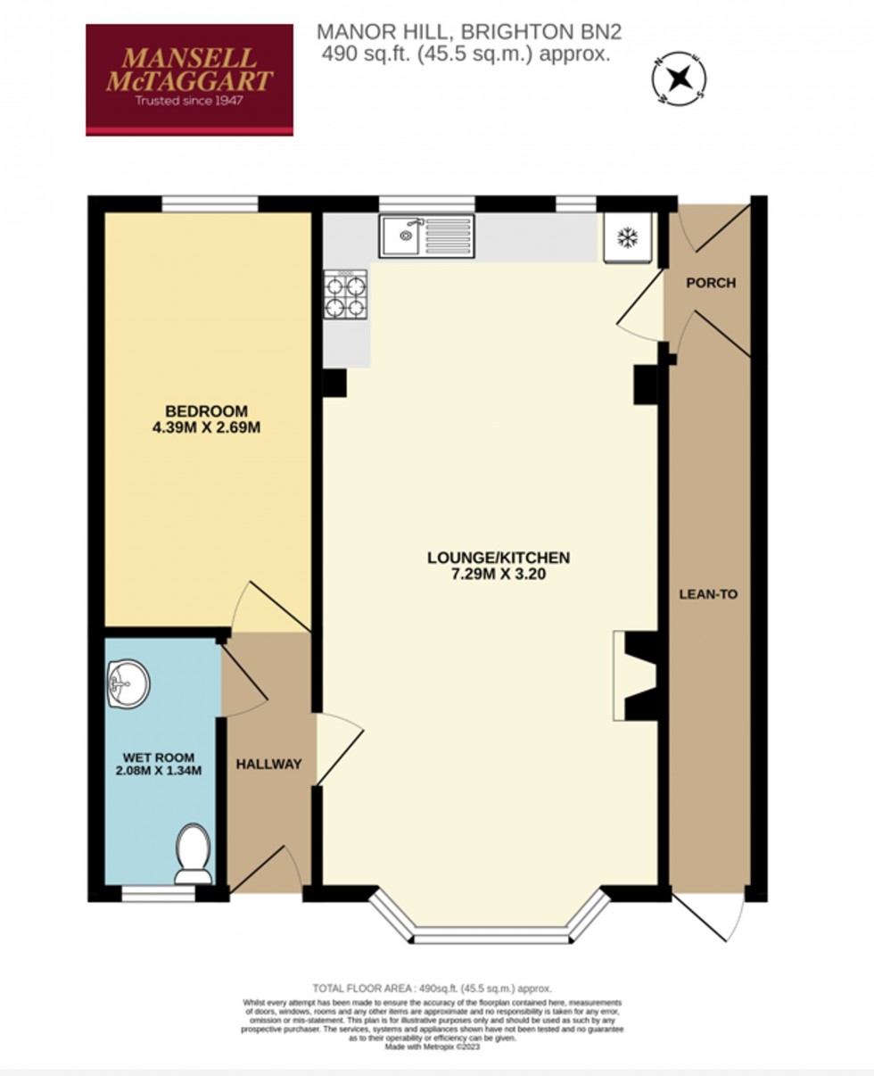 Floorplan for Manor Hill, Brighton, BN2