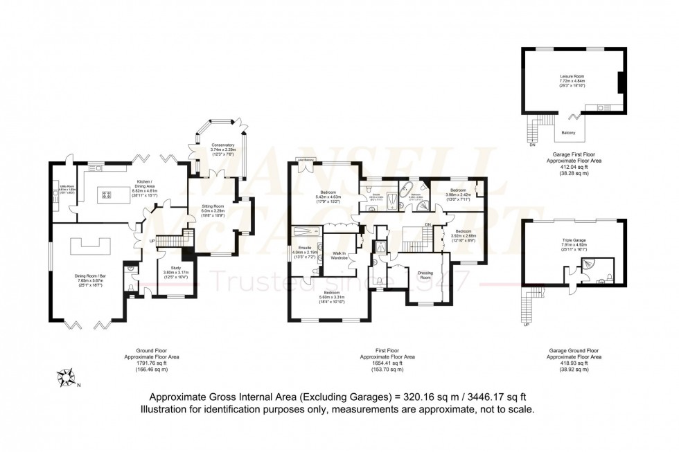 Floorplan for Langshott, Horley, RH6