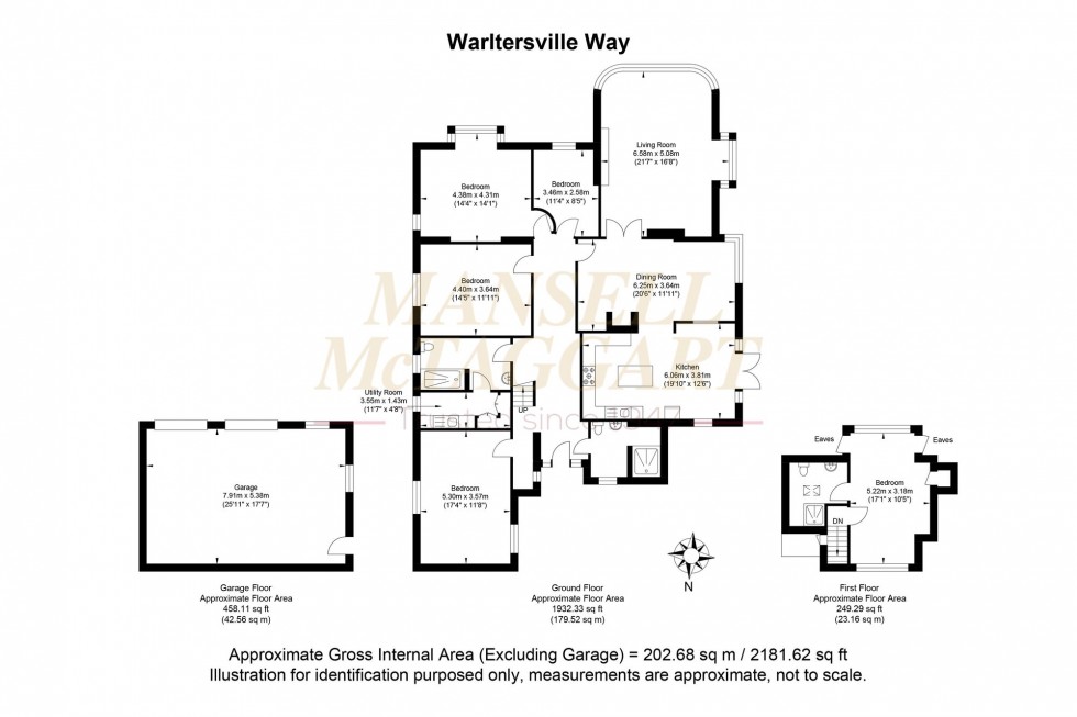 Floorplan for Warltersville Way, Horley, RH6