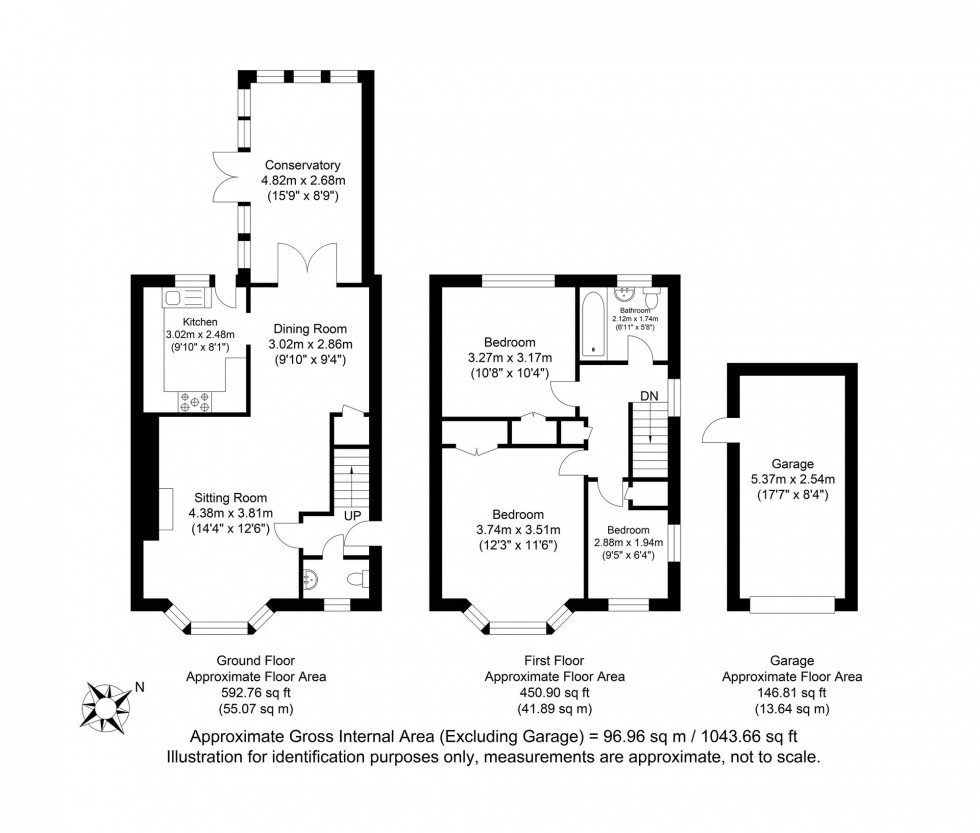 Floorplan for Delves Way, Ringmer, BN8