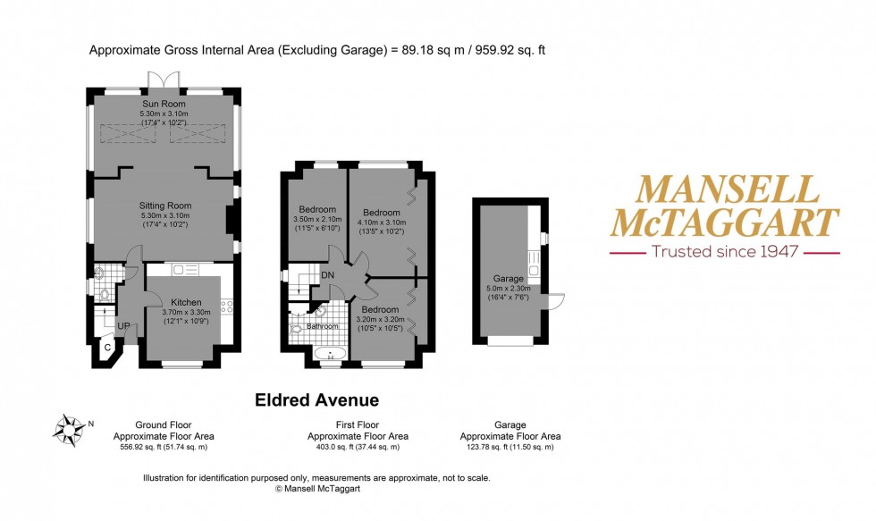 Floorplan for Eldred Avenue, Brighton, BN1