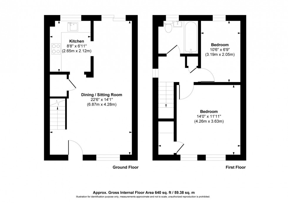 Floorplan for Acorn Avenue, Cowfold, RH13