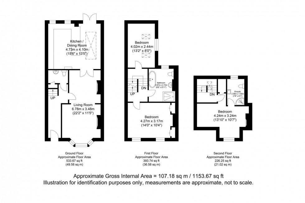 Floorplan for Gladstone Buildings, Barcombe, BN8