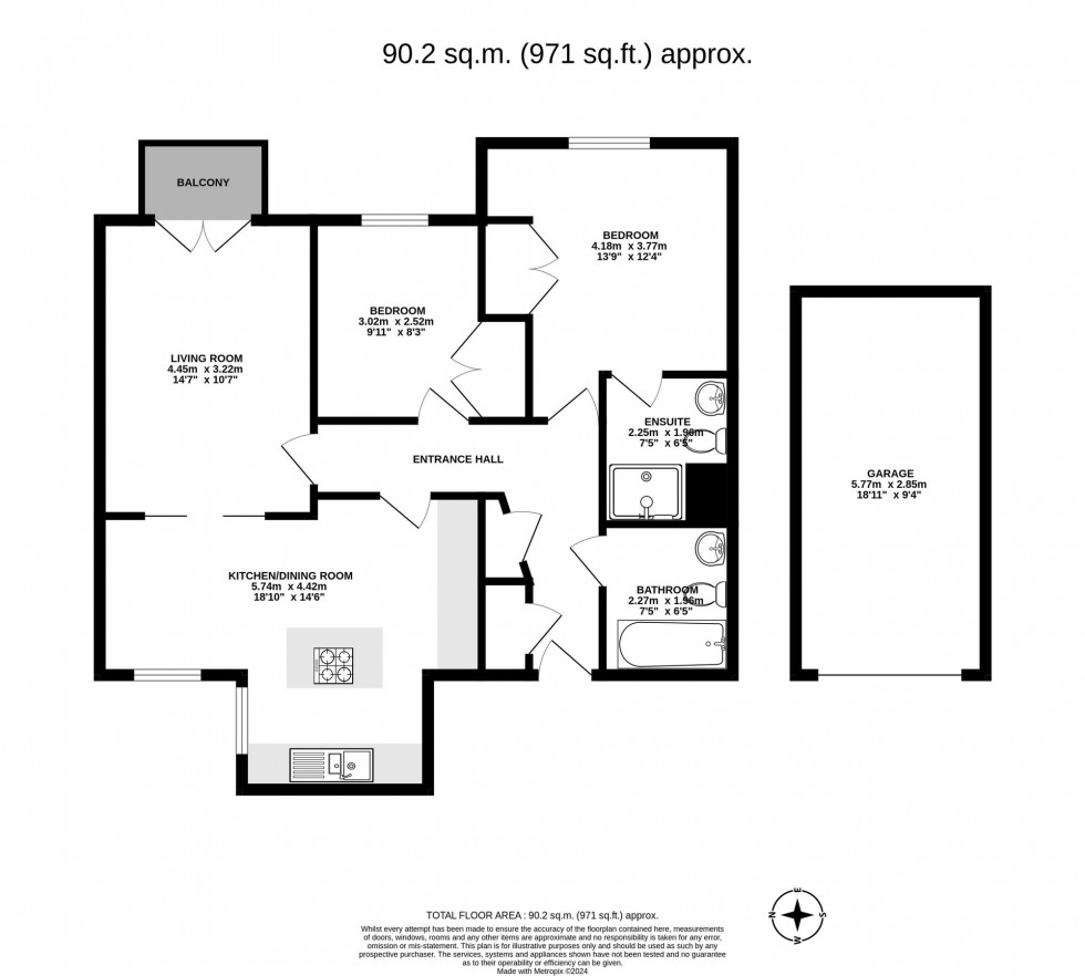 Floorplan for Barn Close, Crawley, RH10