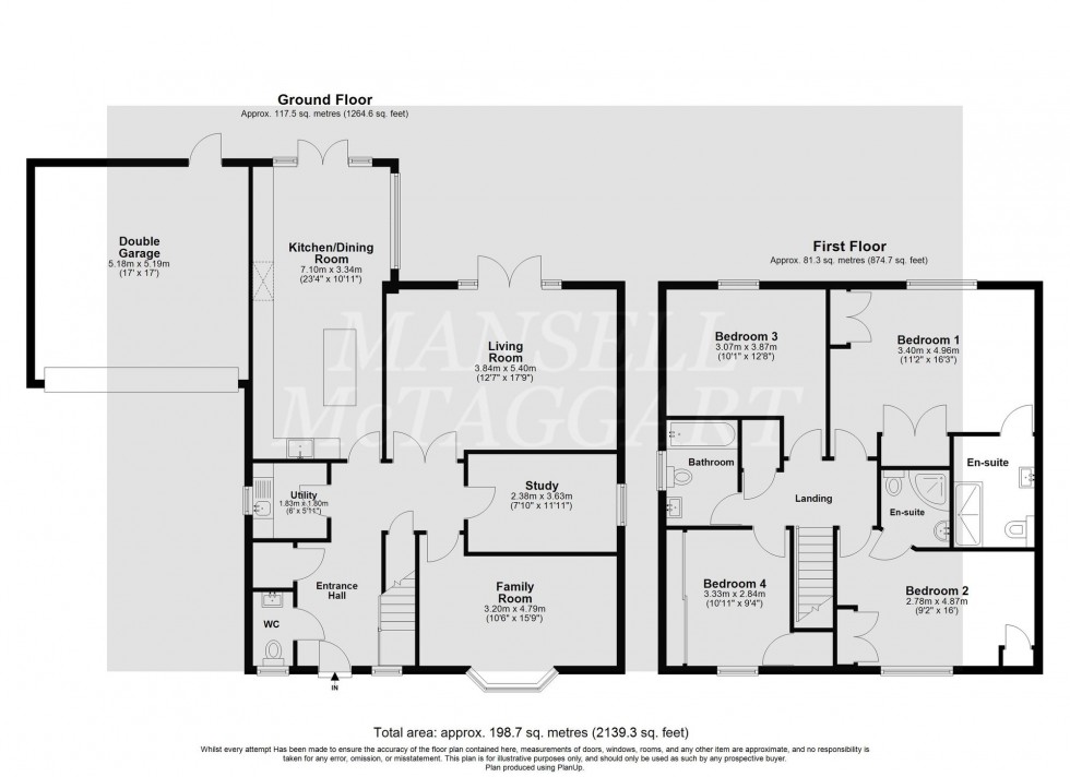 Floorplan for William Gardens, Smallfield, RH6