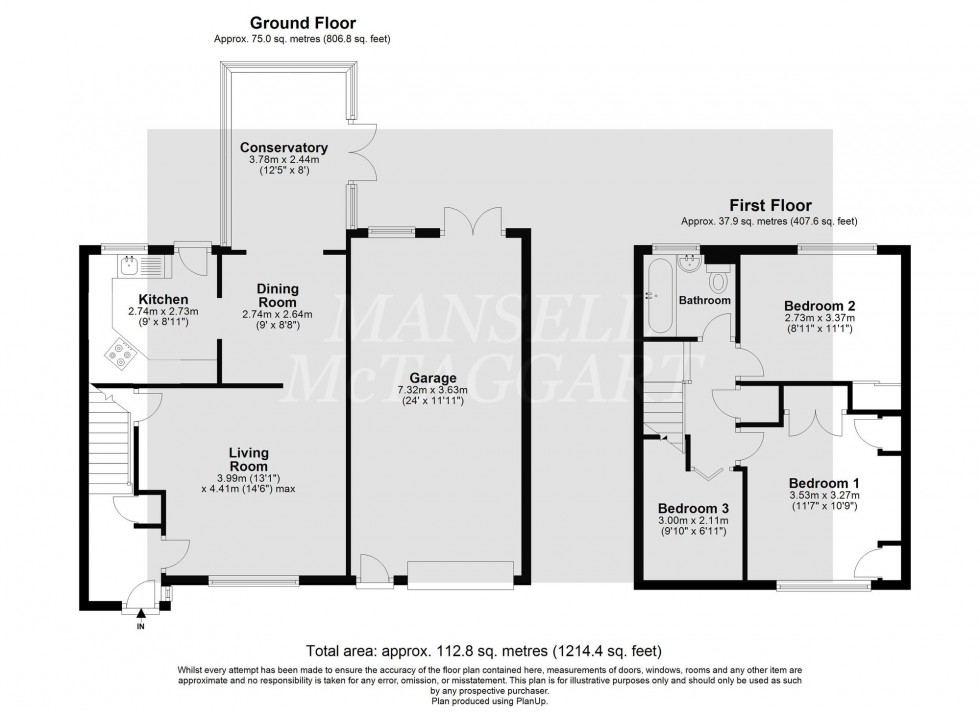 Floorplan for Woodland Drive, Crawley Down, RH10